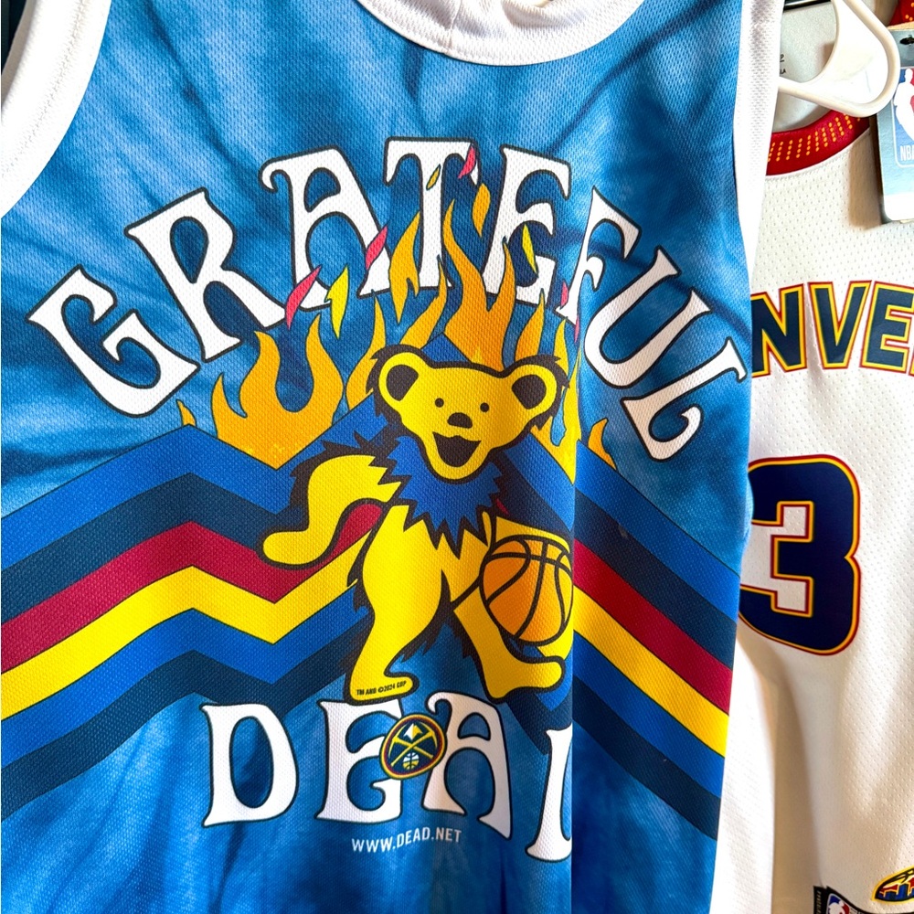Rate Grateful Dead Denver Nuggets Jersey Size M